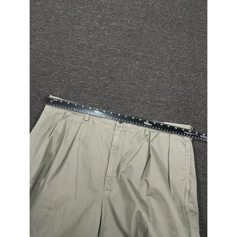 VTG‎ Polo Ralph Lauren Andrew Pants Men's 40x30 Gray Double Pleated Pony Preppy
